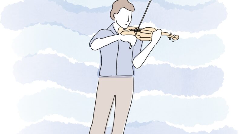 Violinist practicing, illustrating the research behind the 10,000 hour rule
