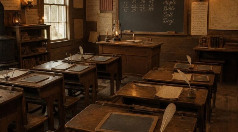 19th-Century Schoolhouse Classroom