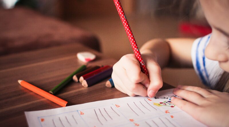 attention span - child focused on hands-on activity