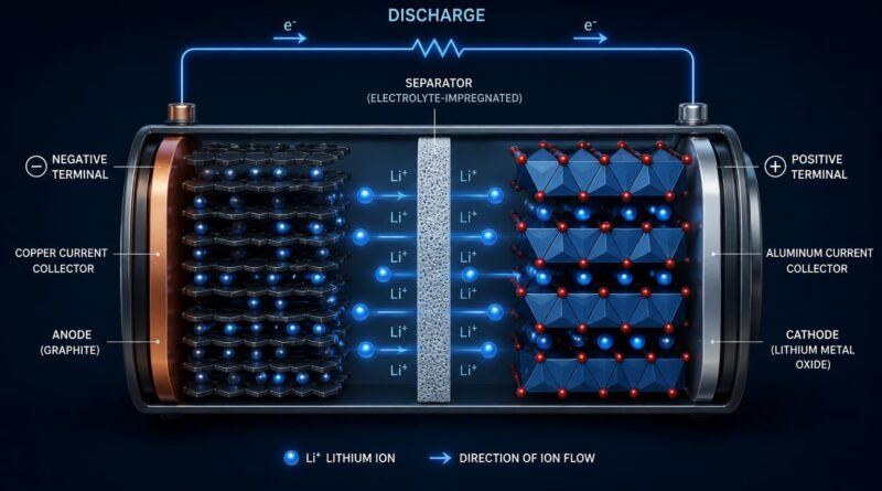 Lithium-Ion Battery Cell Diagram